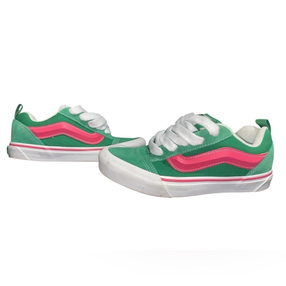 Vans Green and Pink Retro Sneakers